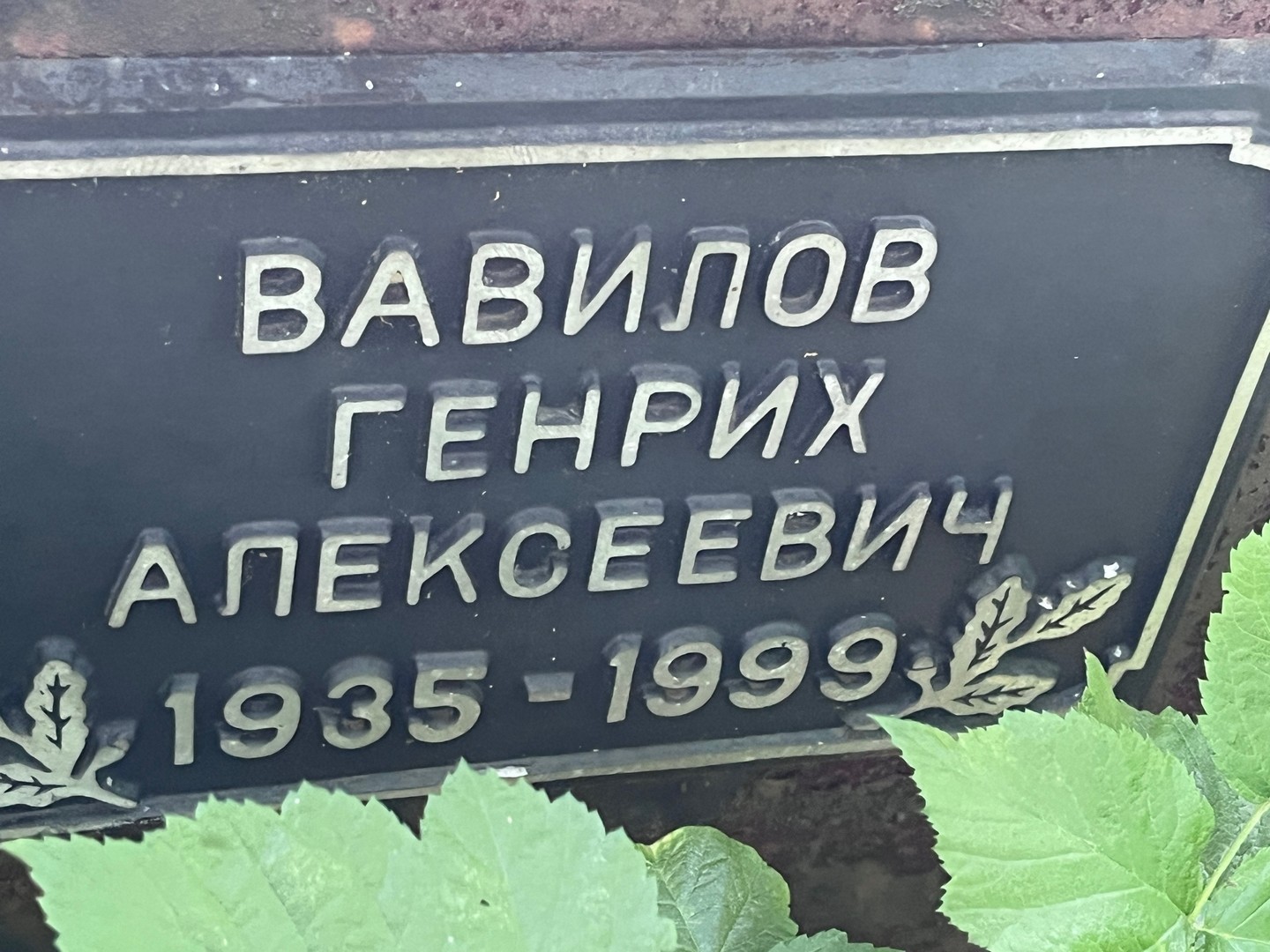 Генрих Вавилов Алексеевич