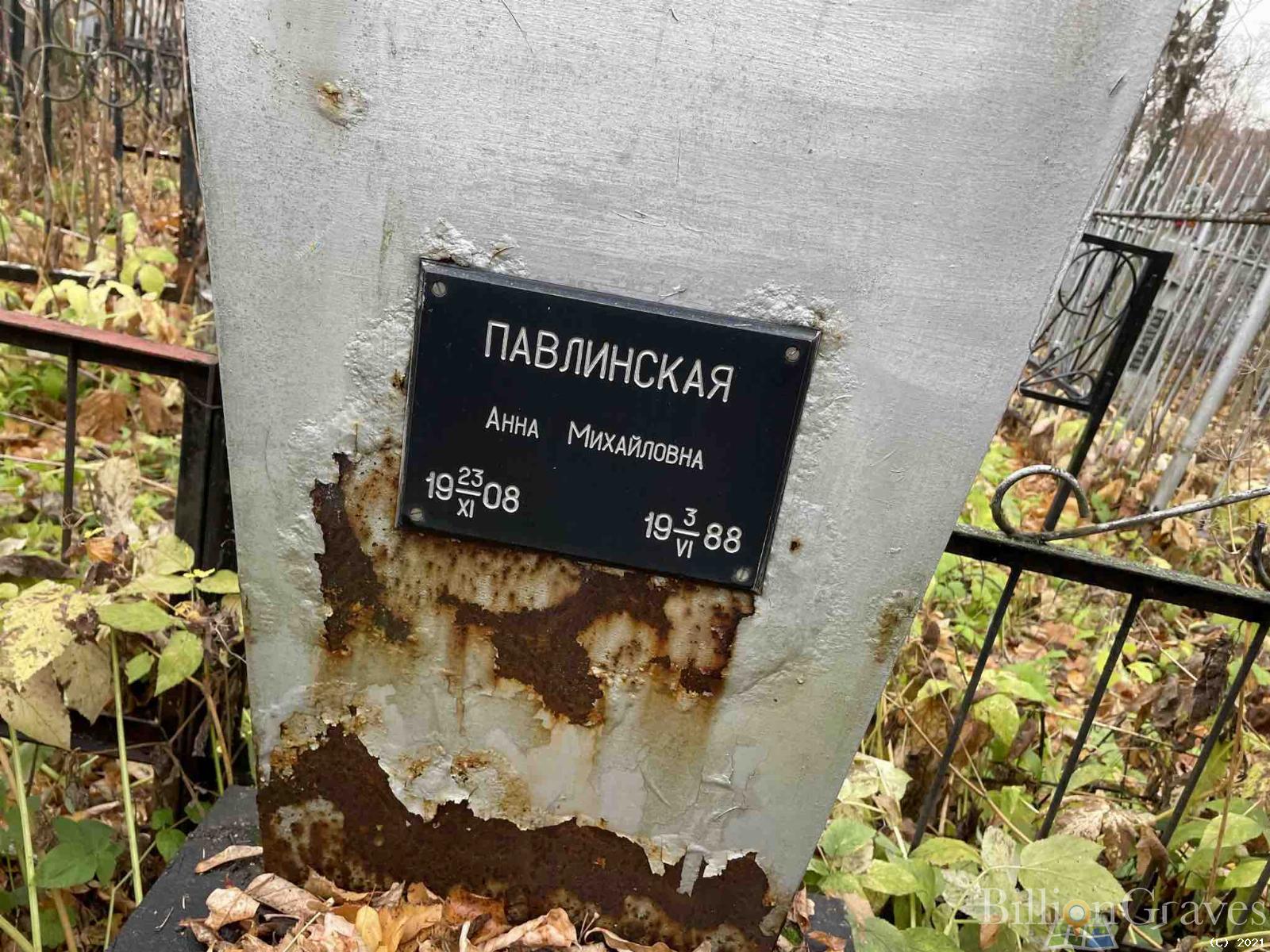Павлинская Анна Михайловна