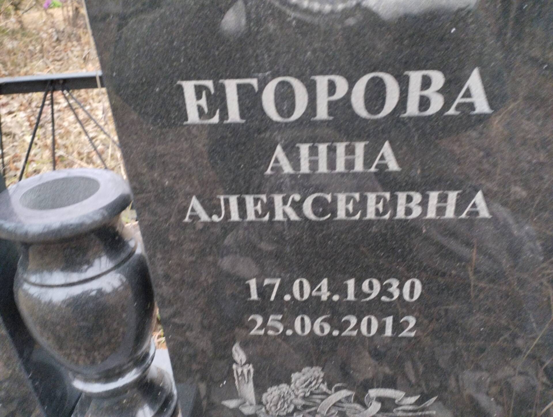 Егорова Анна Алексеевна