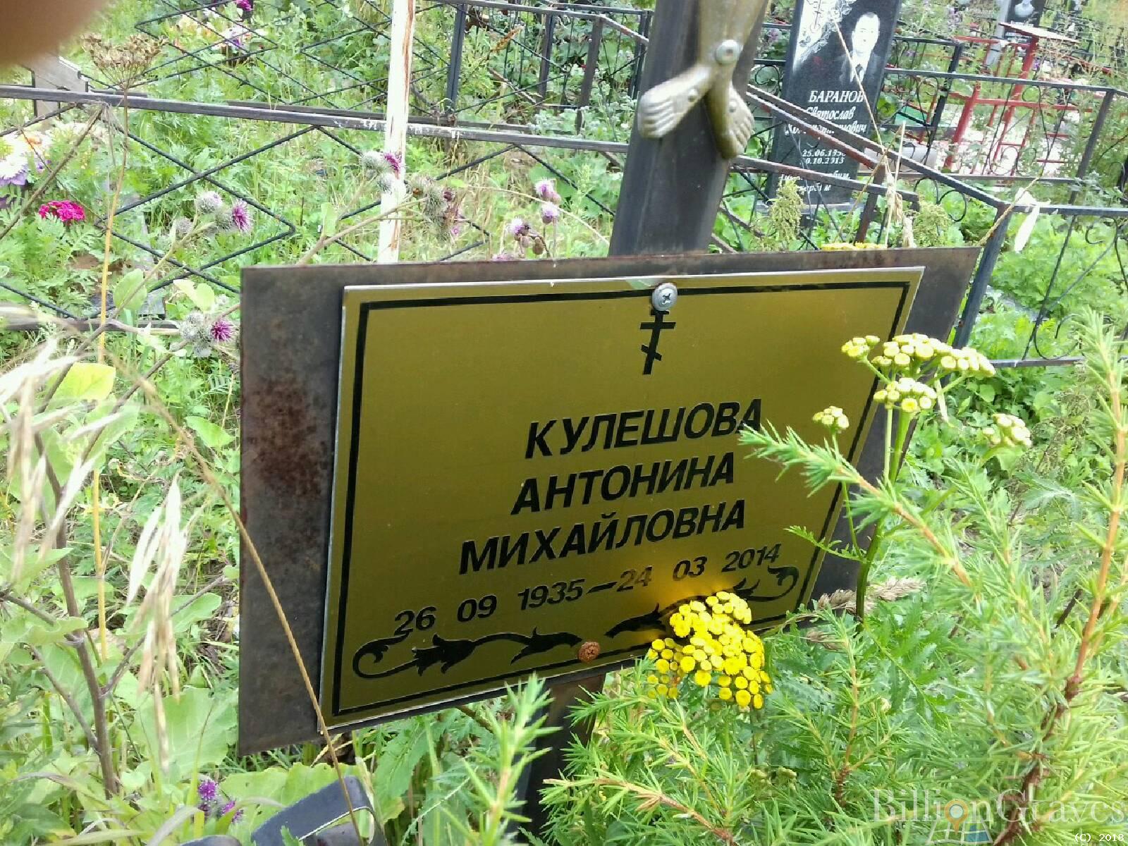 Кулешова Антонина Михайловна
