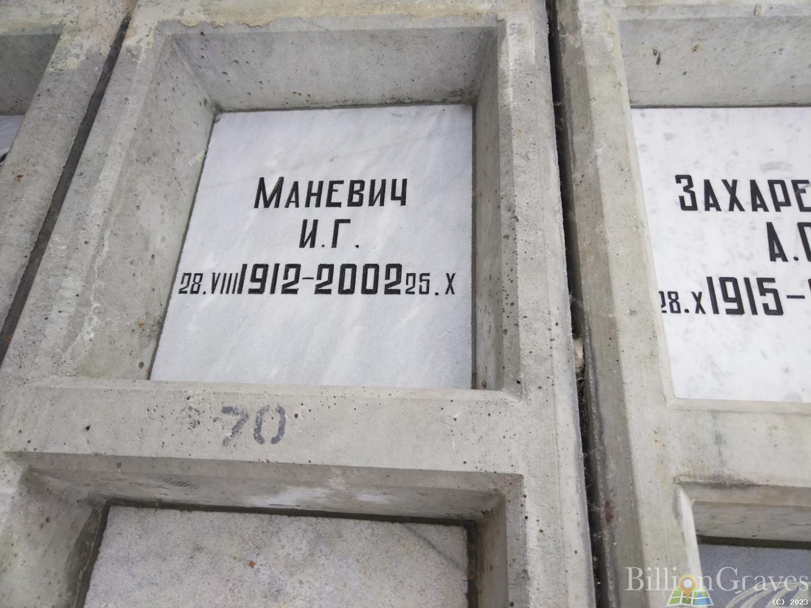 Маневич И. Г.