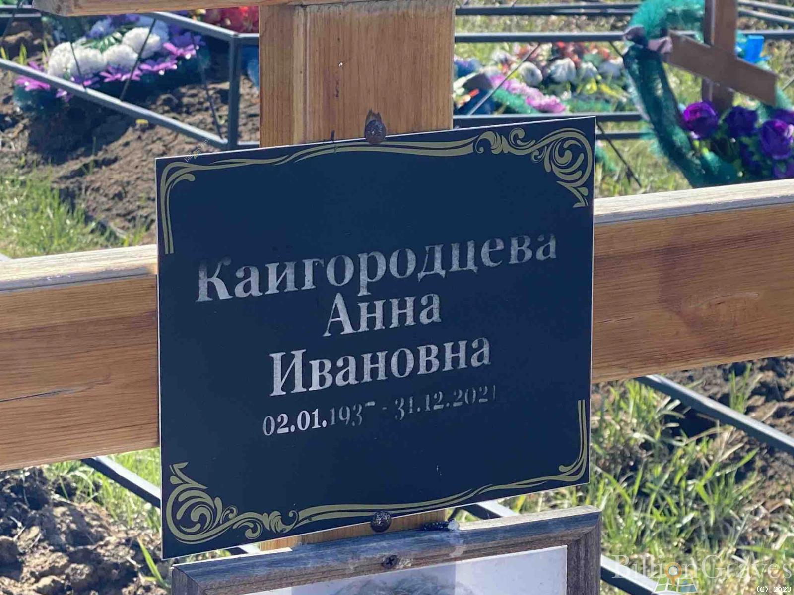 Кайгородцева Анна Ивановна