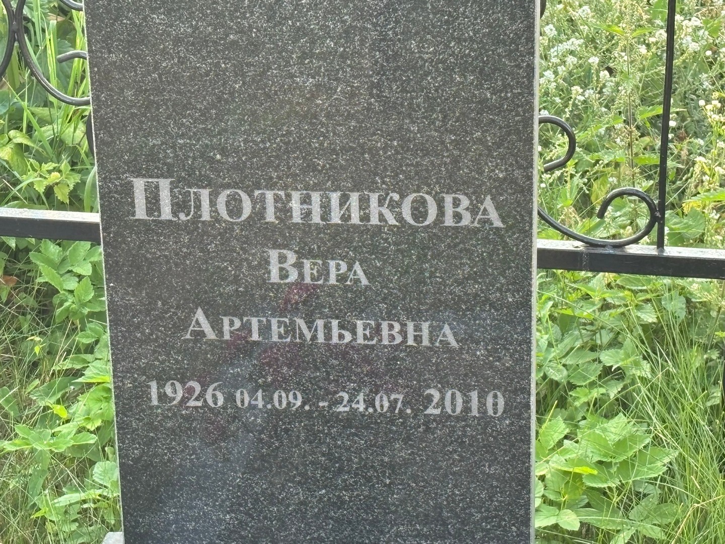 Плотникова
