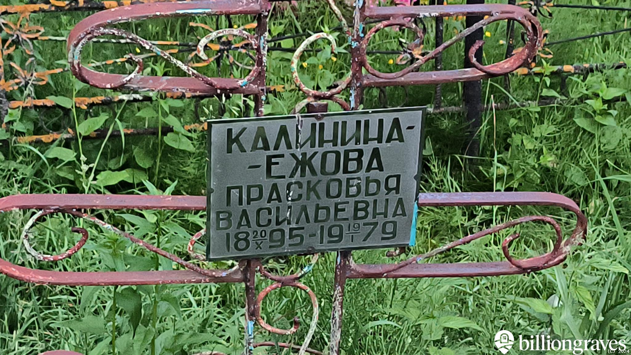 Калинина-Ежова Прасковья Васильевна