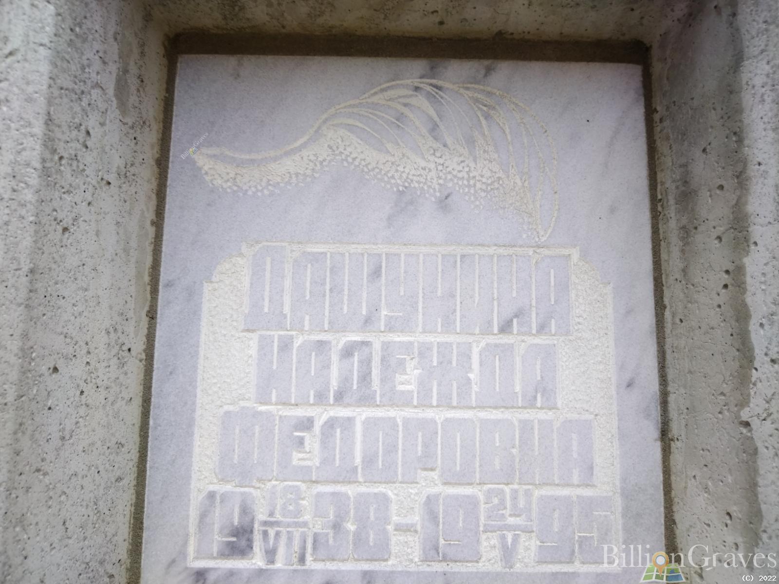 Дашунина Надежда Федоровна