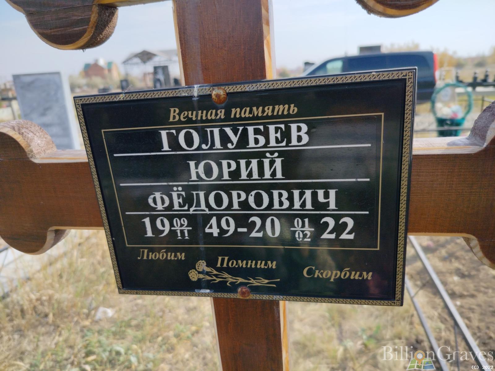 Голубев Юрий Фёдорович