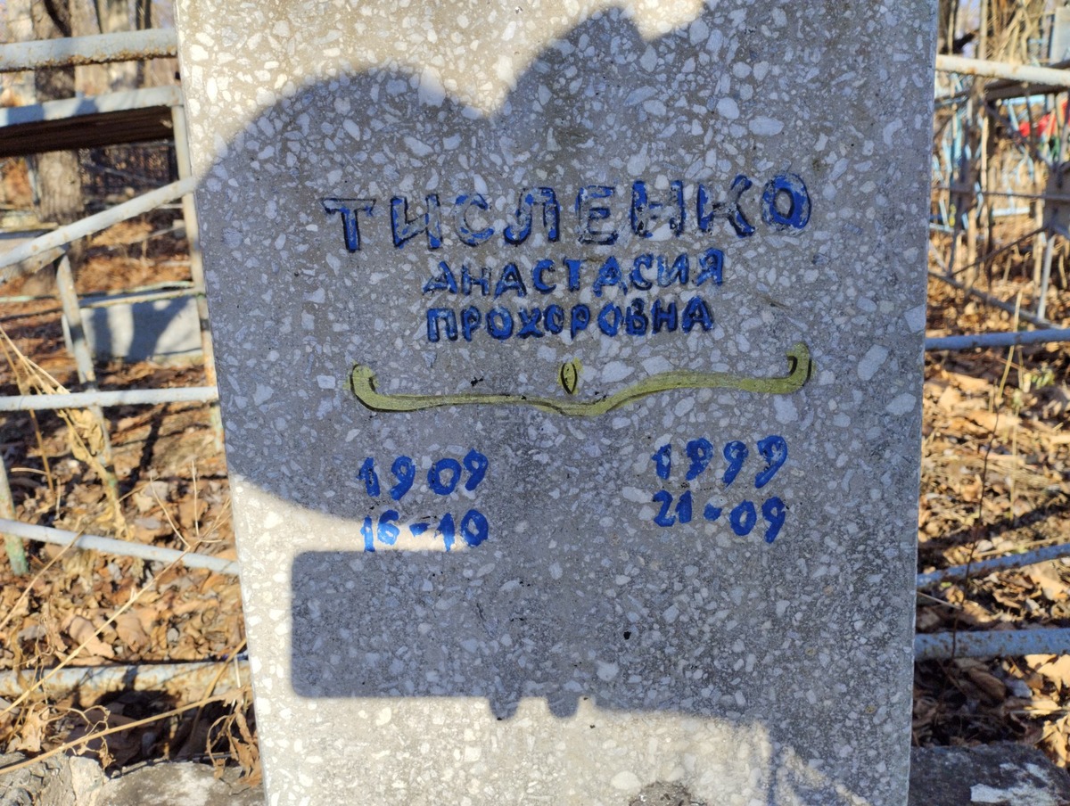 Тисленко Анастасия Прохоровна