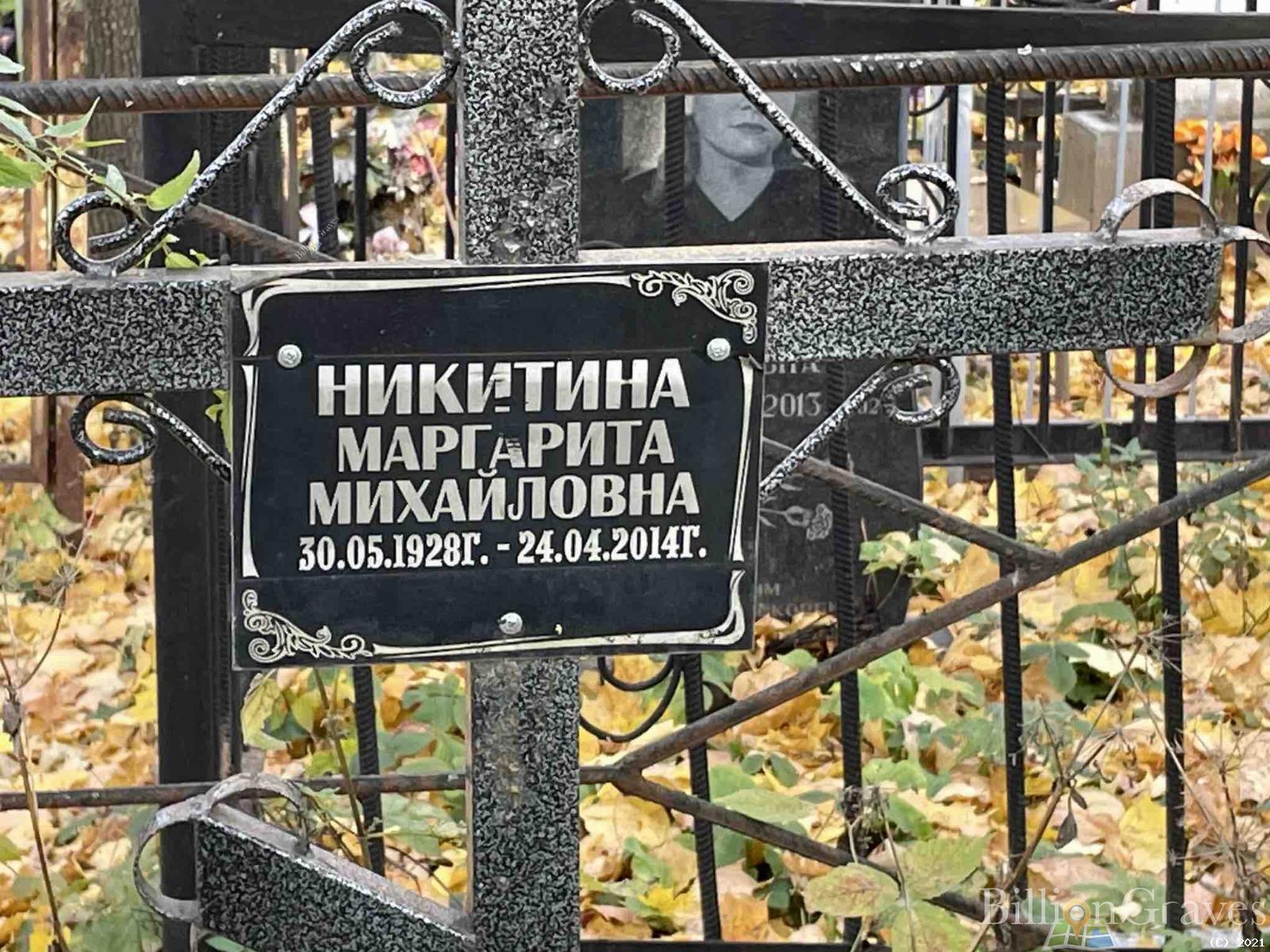 Никитина Маргарита Михайловна