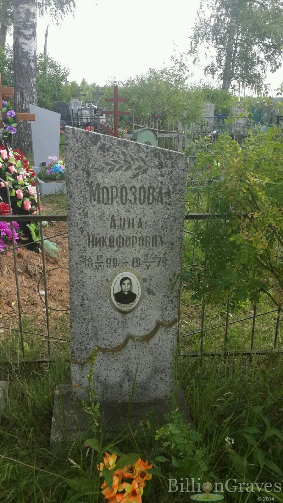 Морозова Анна Никифоровна