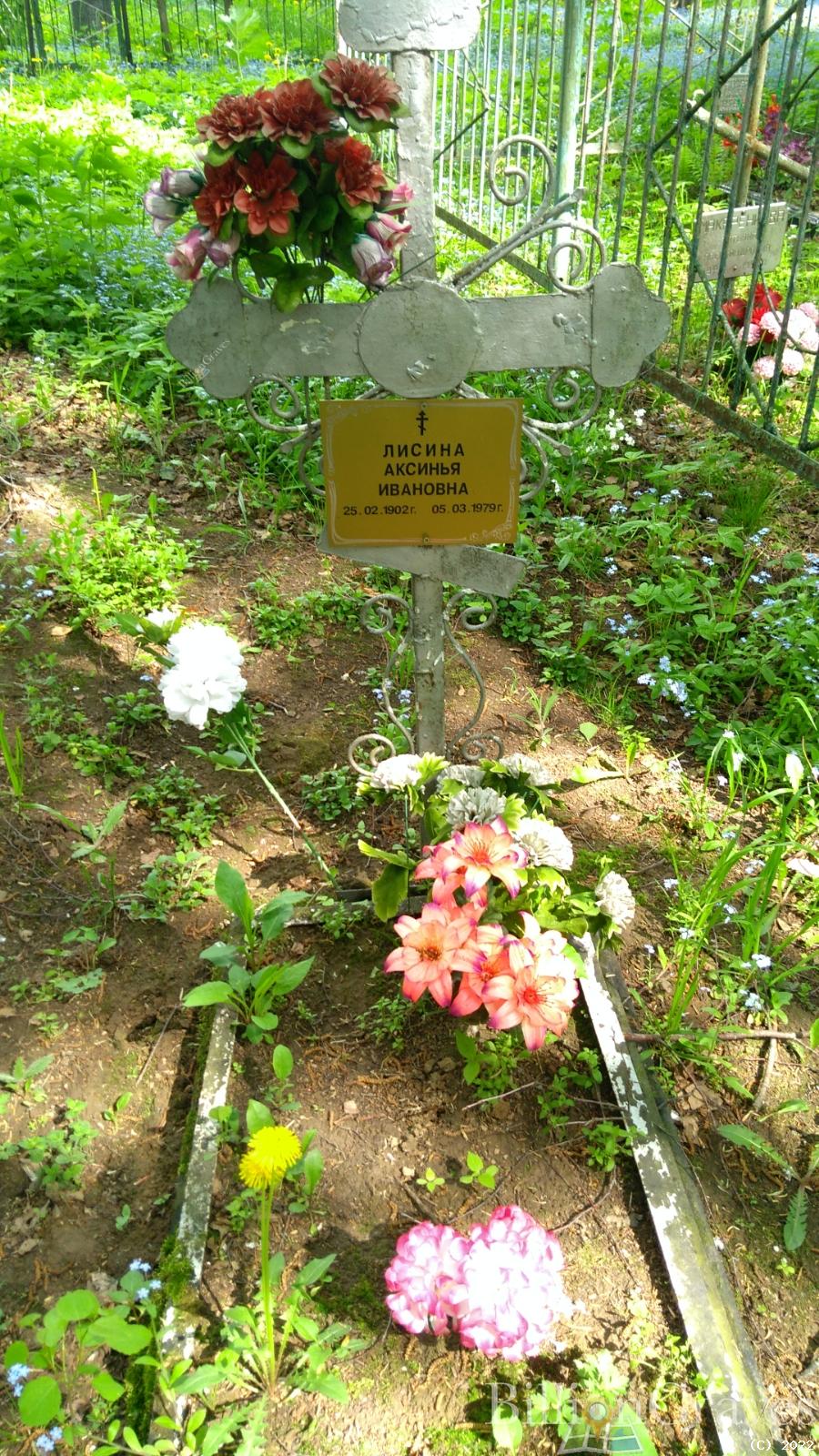 Лисина Аксинья Ивановна