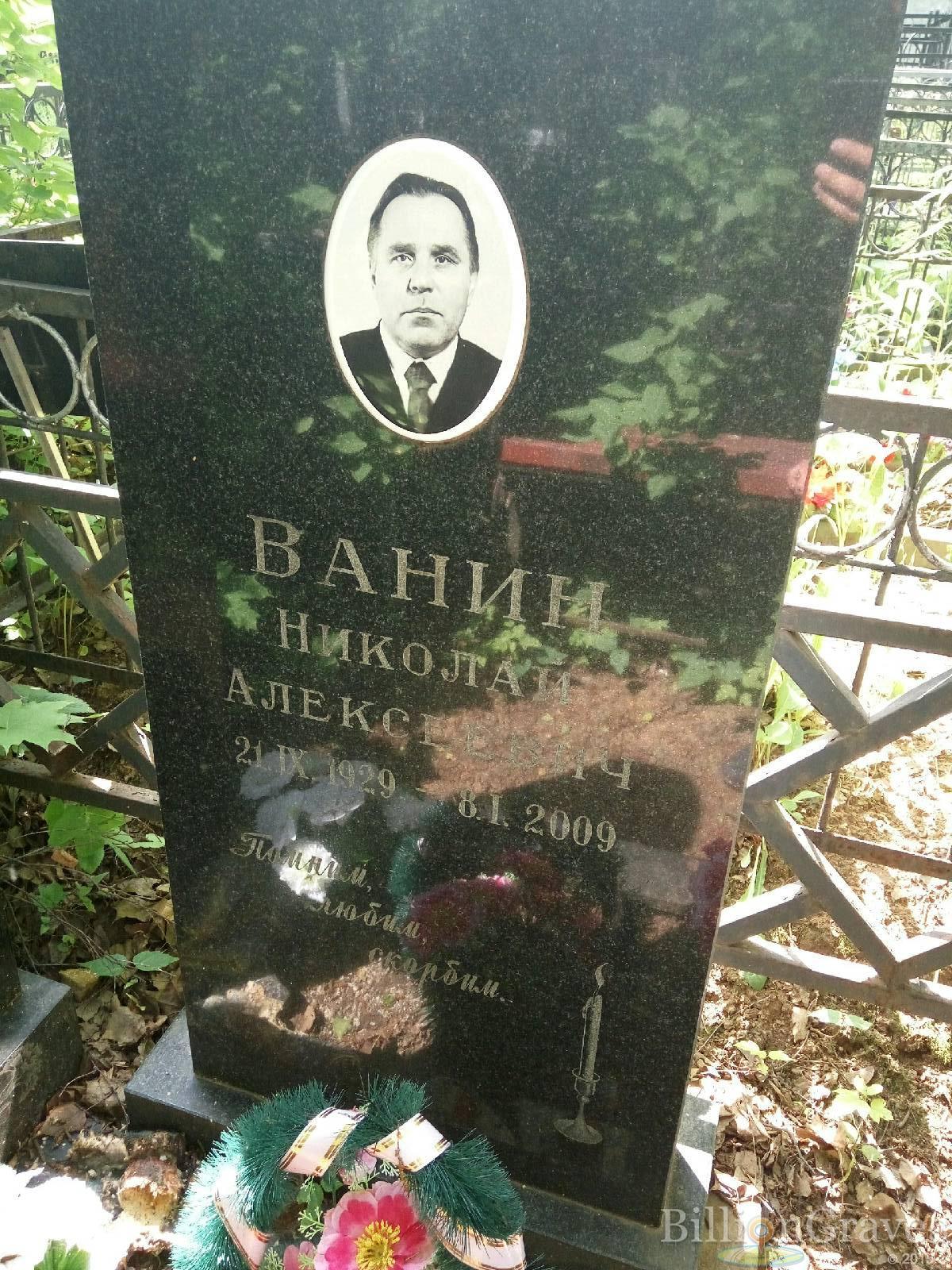 Ванин николай Алексеевич