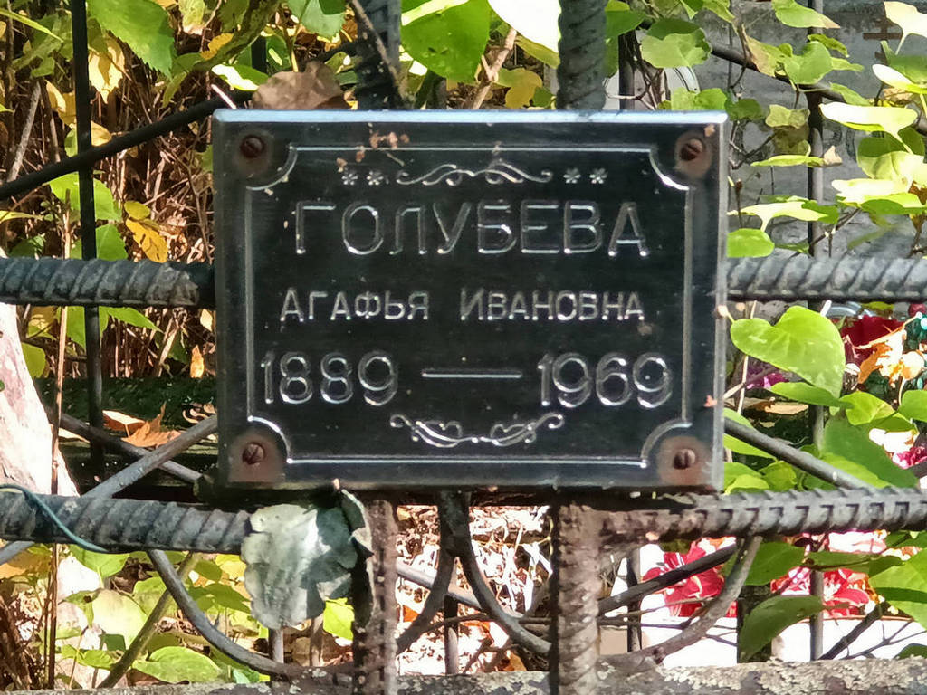Голубева Агафья Ивановна
