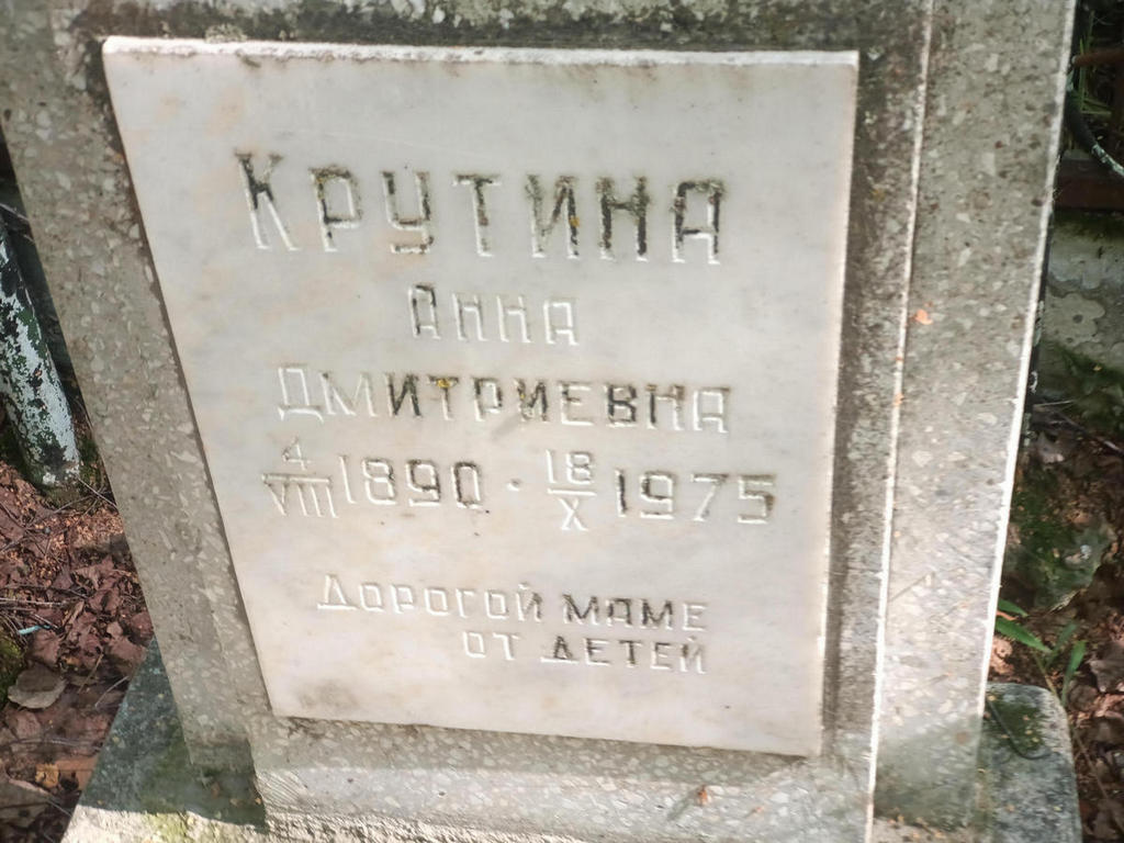 Крутина Анна Дмитриевна