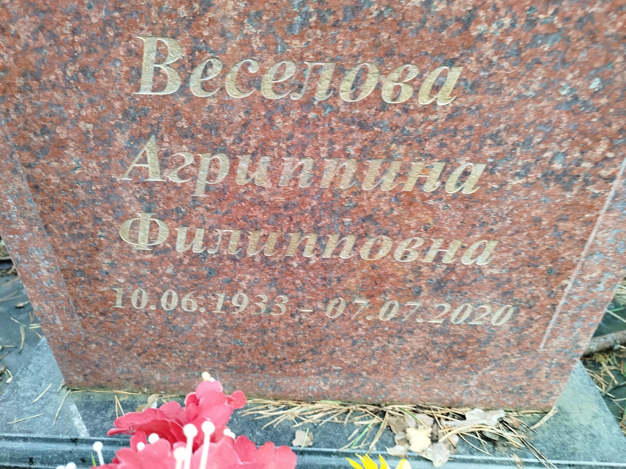 Веселова Агриппина Филипповна