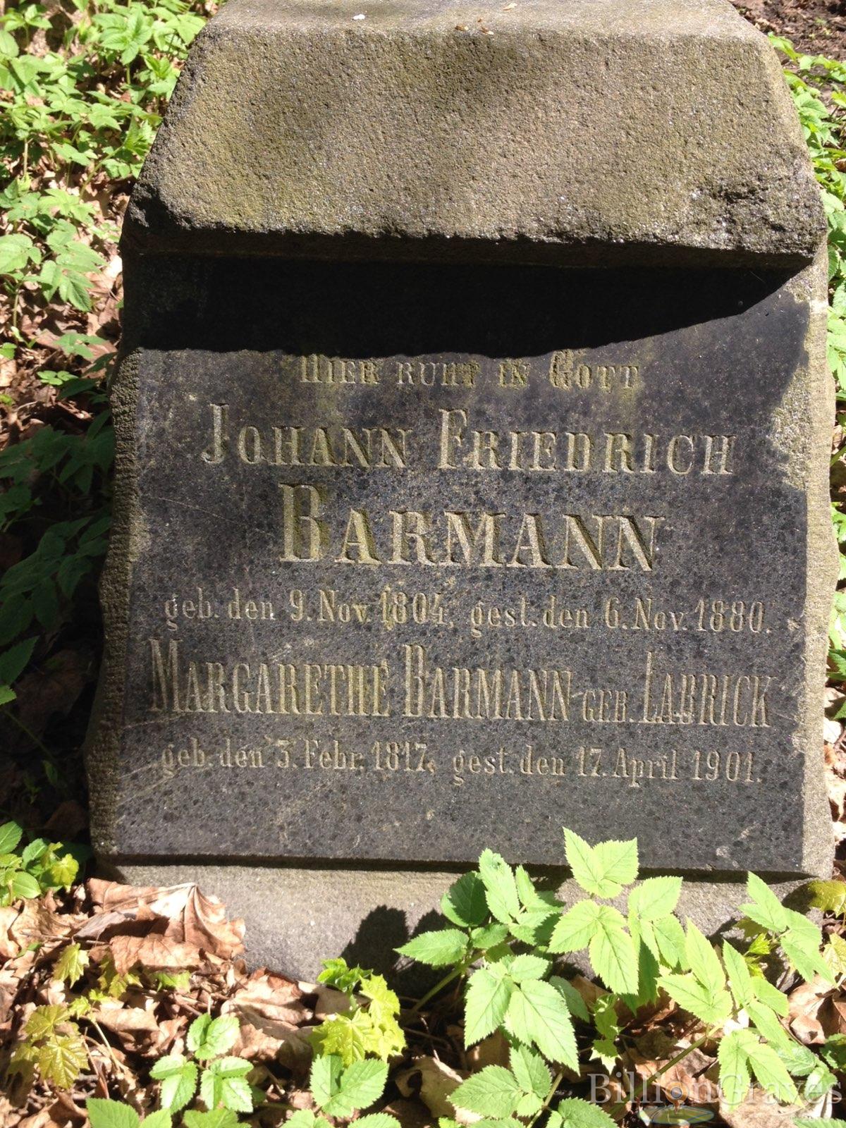Barmann Johann Friedrich