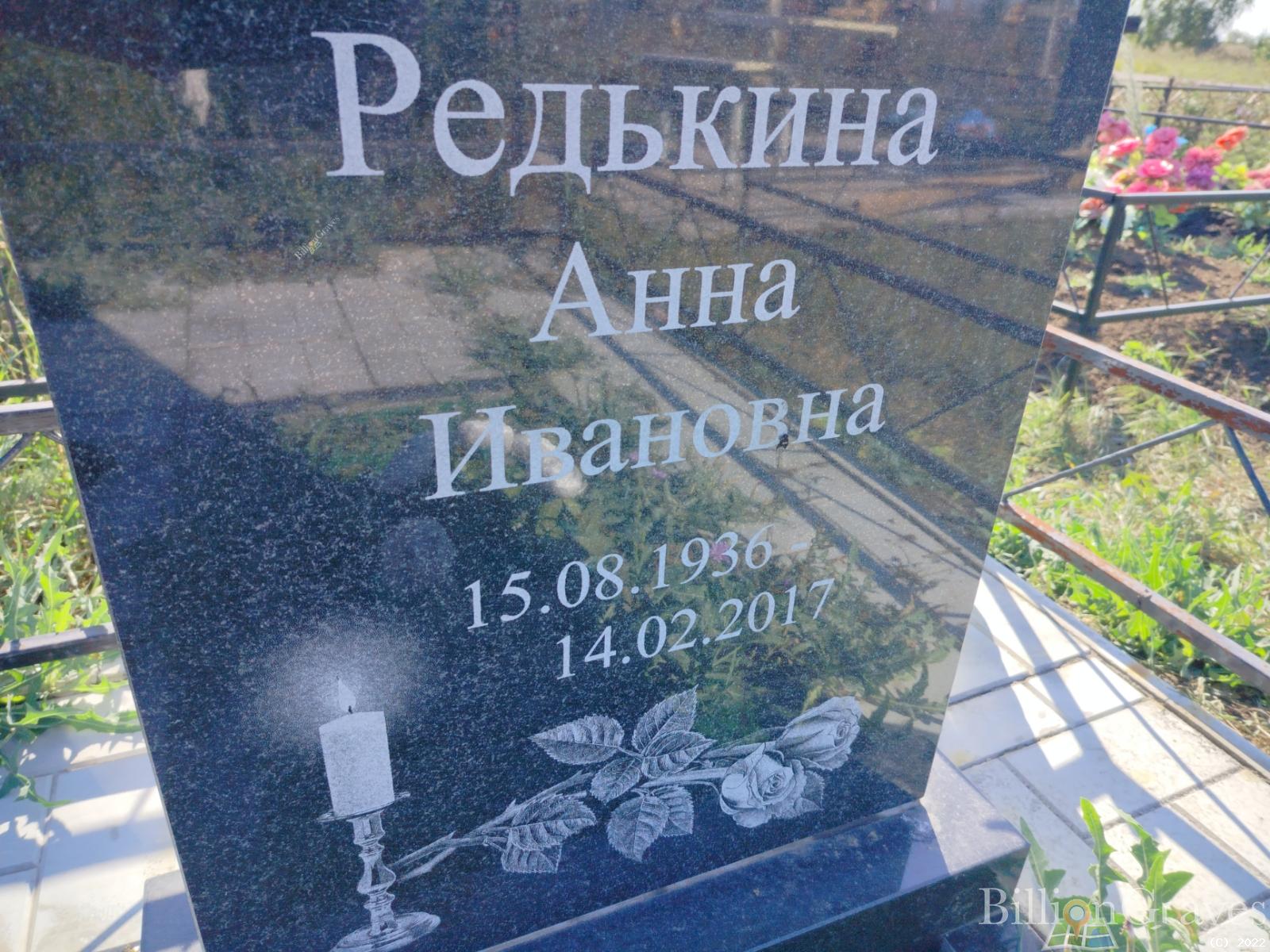 Редькина Анна Ивановна