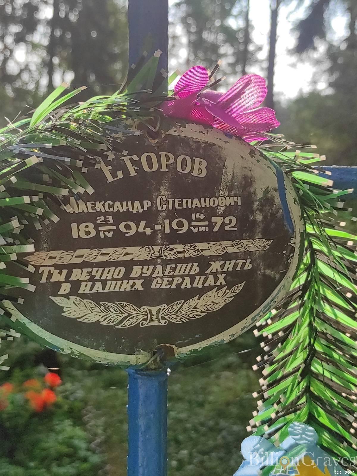 Егоров Александр Степанович
