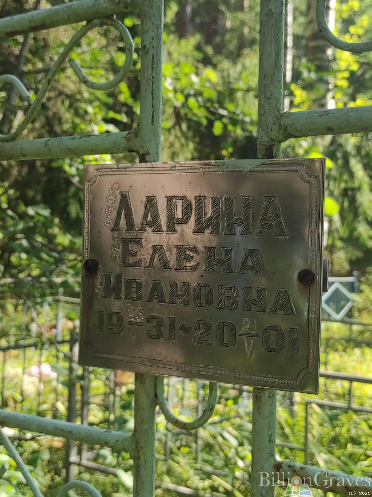 Ларина Елена Ивановна