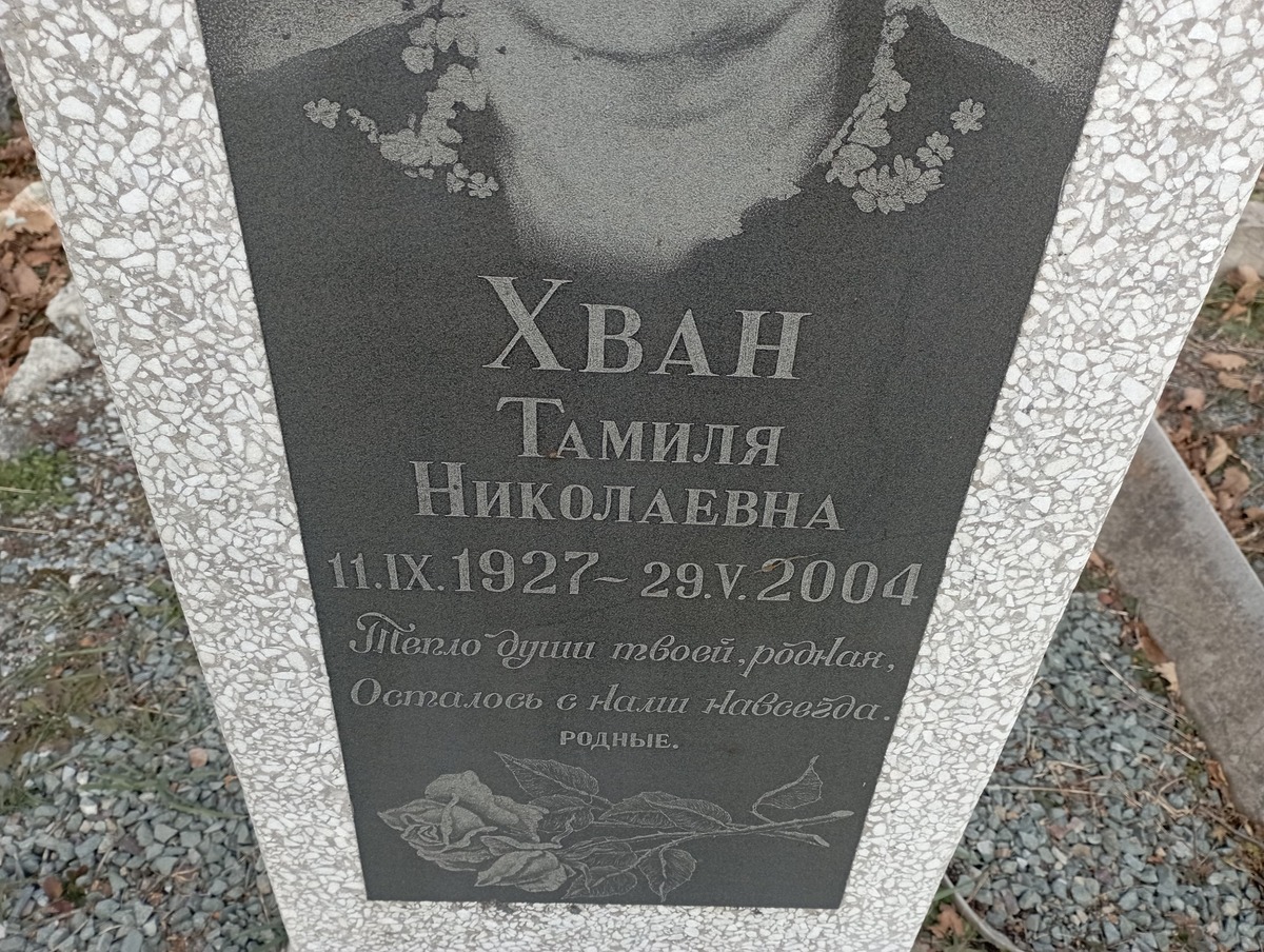 Хван Тамиля Николаевна