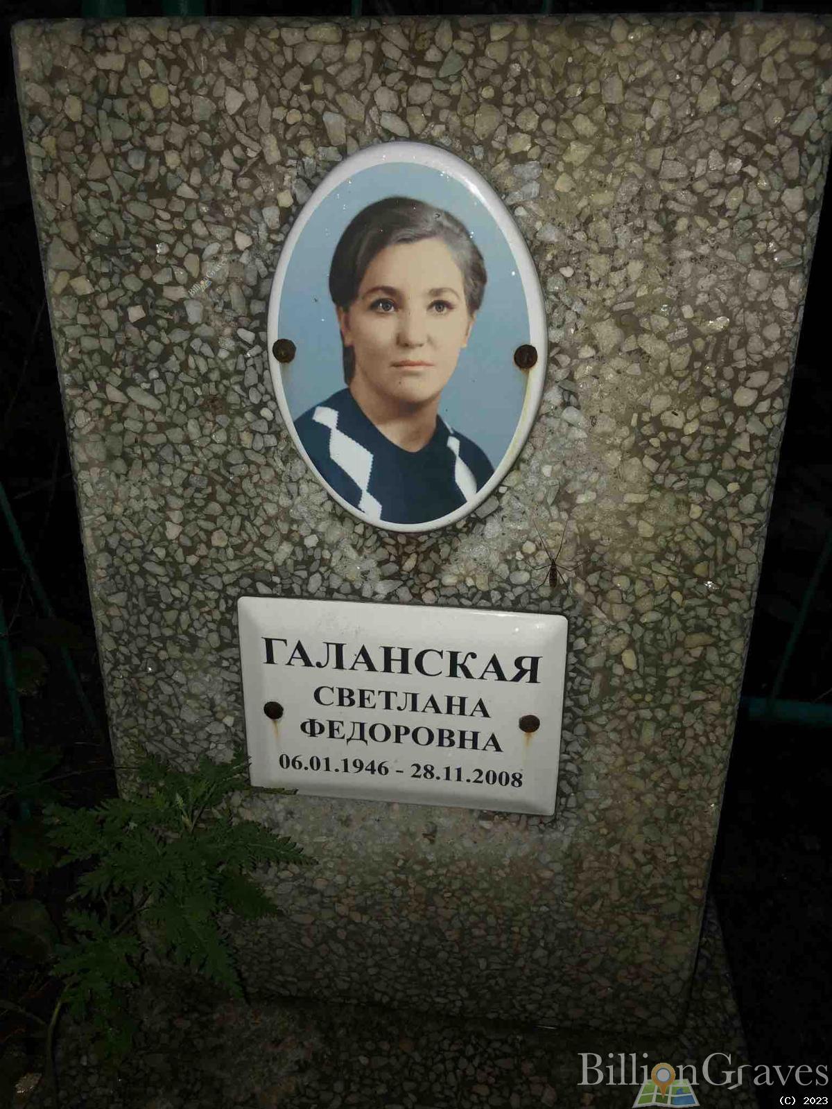 Галанская Светлана Федоровна