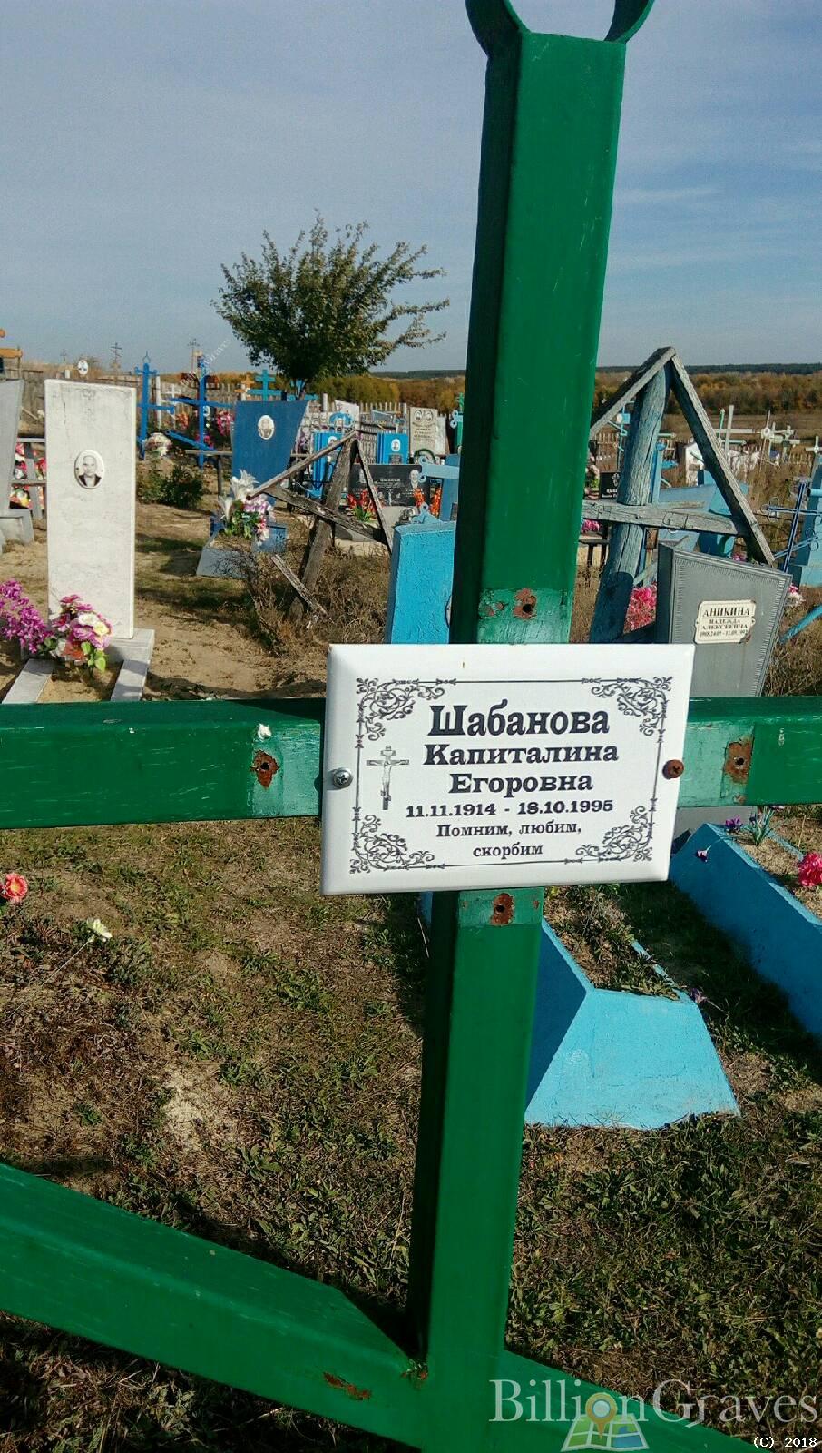 шабанова капиталина егоровна