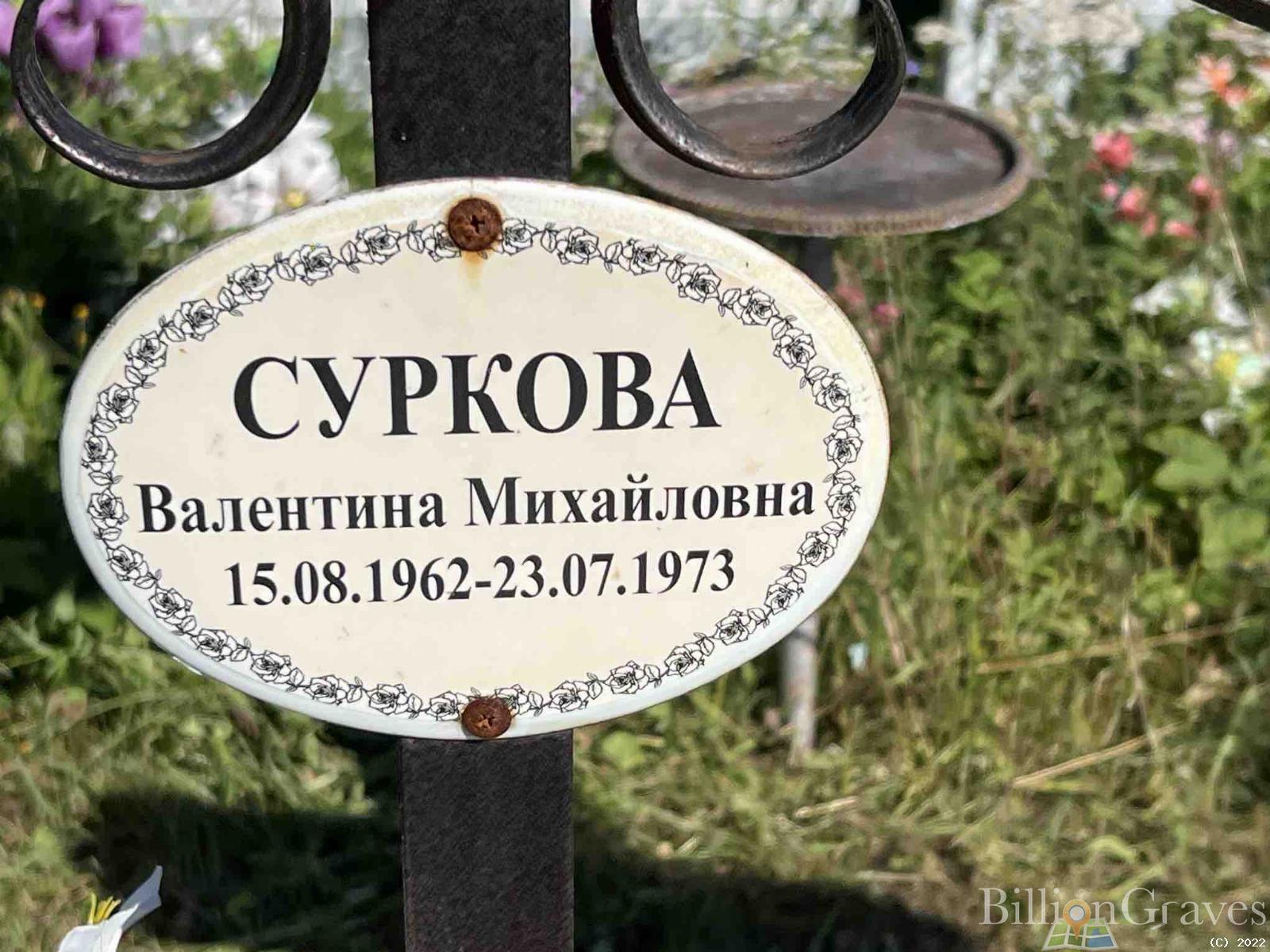 Суркова Валентина Михайловна