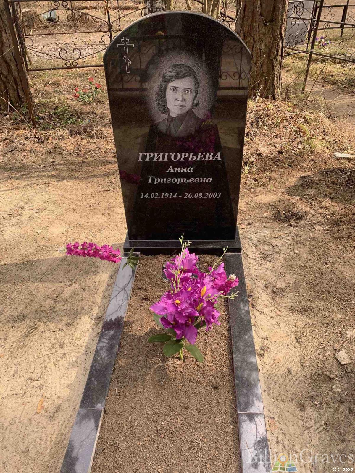 Григорьева Анна Григорьевна