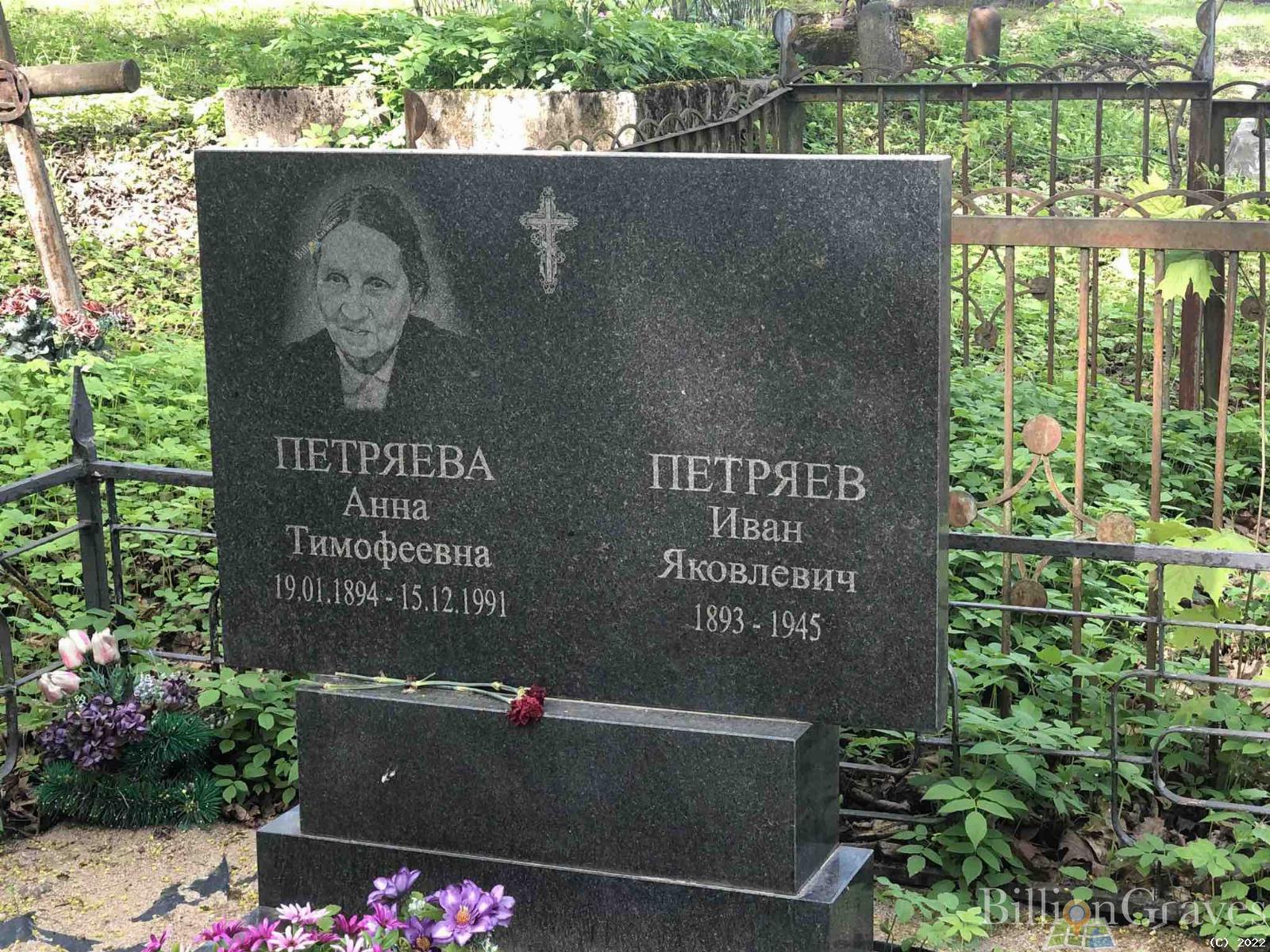 Петряева Анна Тимофеевна