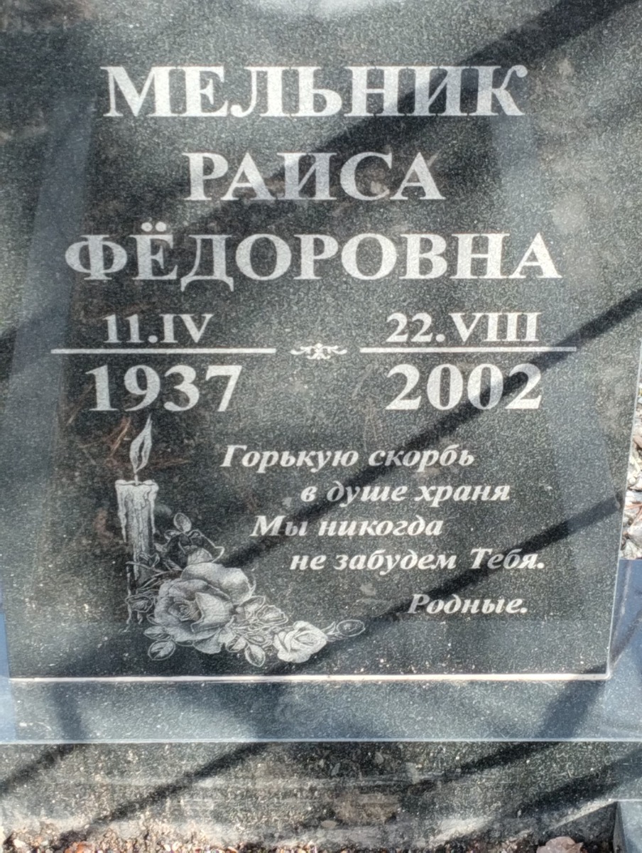 Мельник Раиса Федоровна