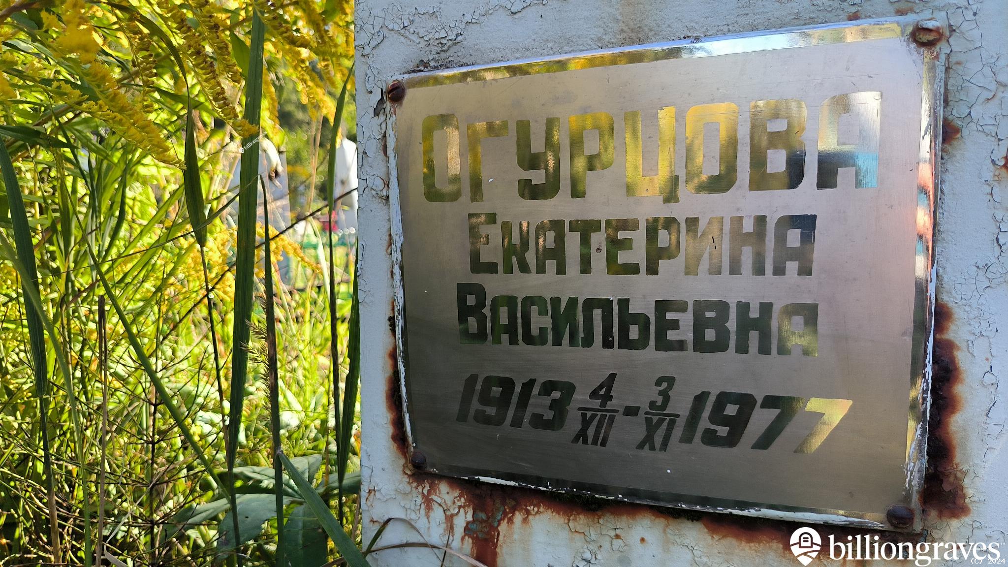 Огурцова Екатерина Васильевна