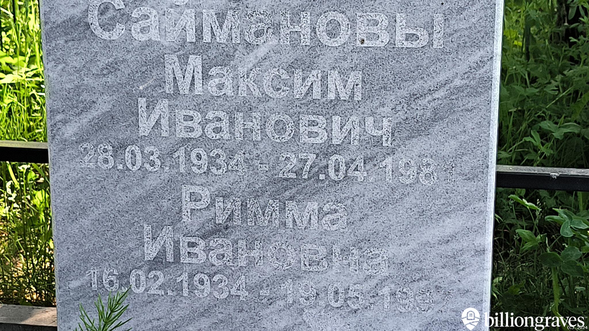 Сайманова Римма Ивановна