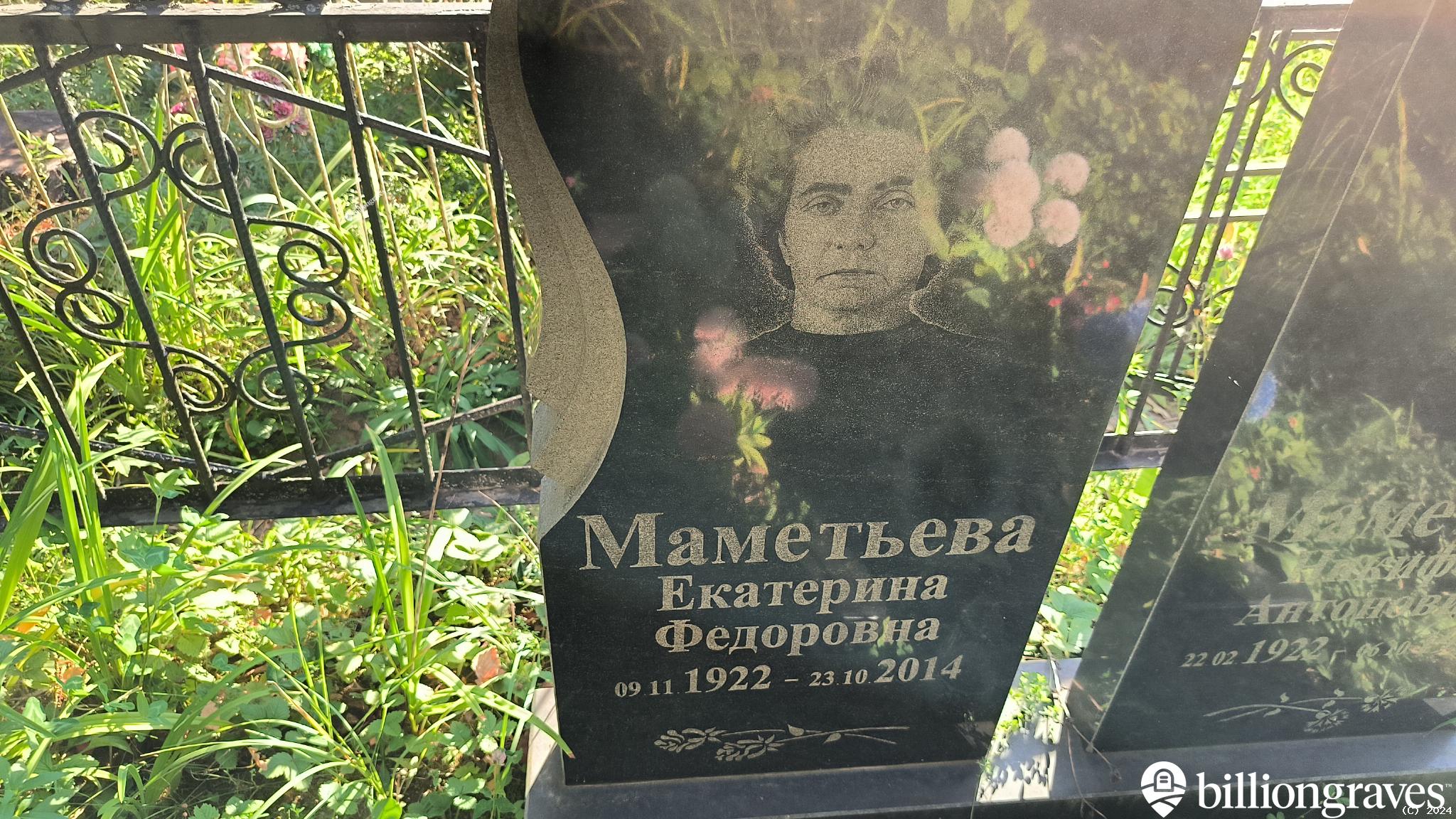 Маметьева Екатерина Федоровна