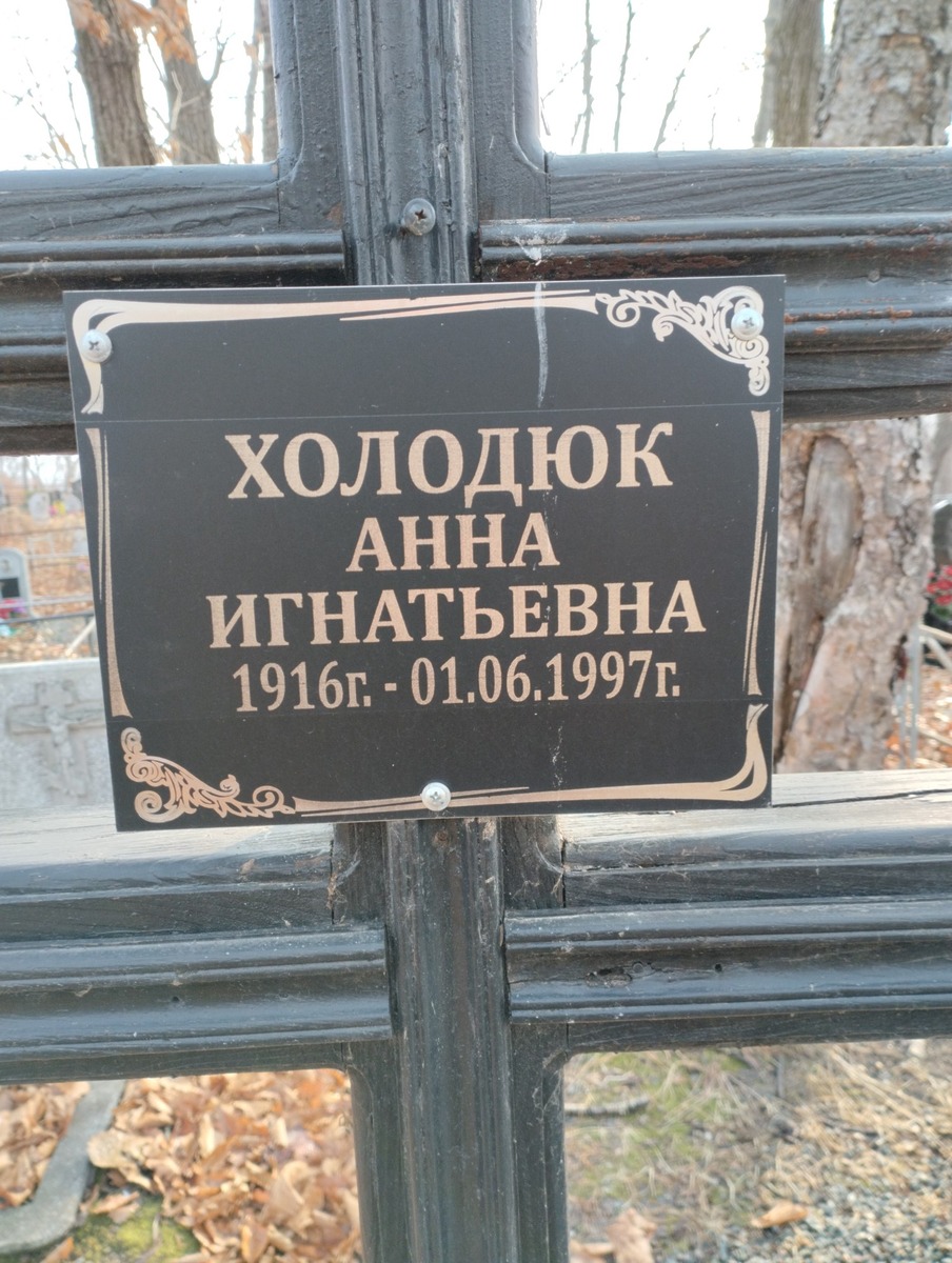 Холодюк Анна Игнатьевна