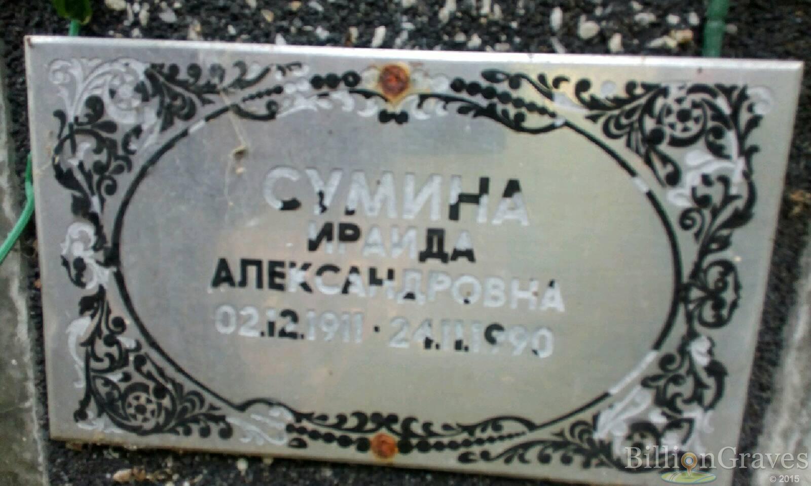 Сумина Ираида Александровна
