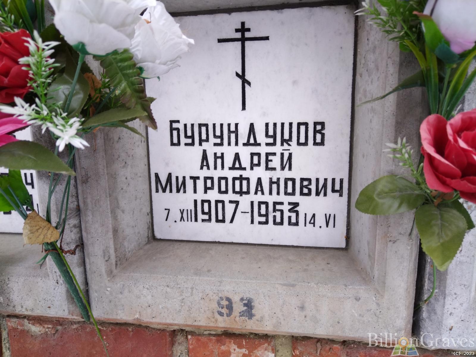 Бурундуков Андрей Митрофанович