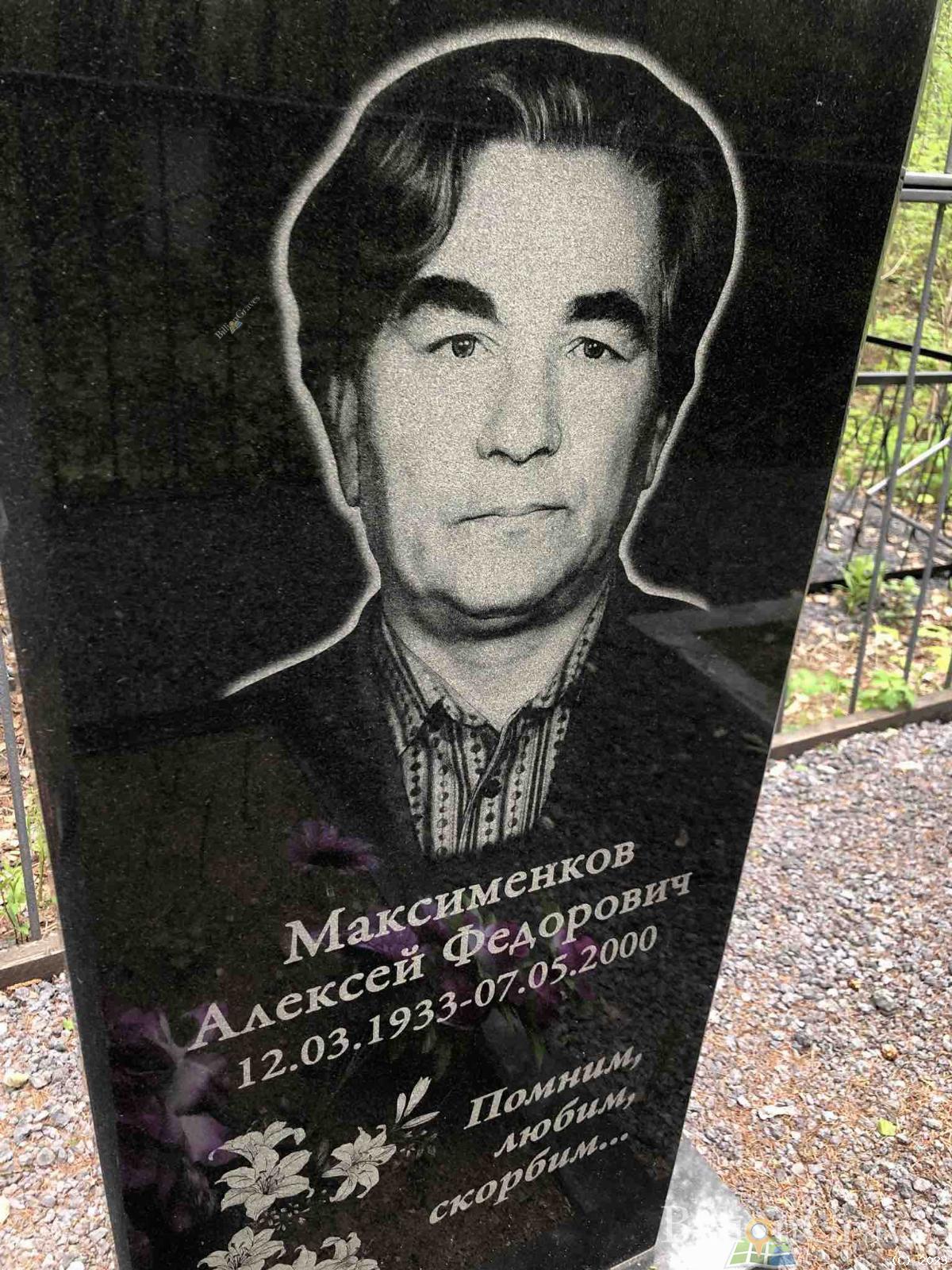 Максименков Алексей Федорович