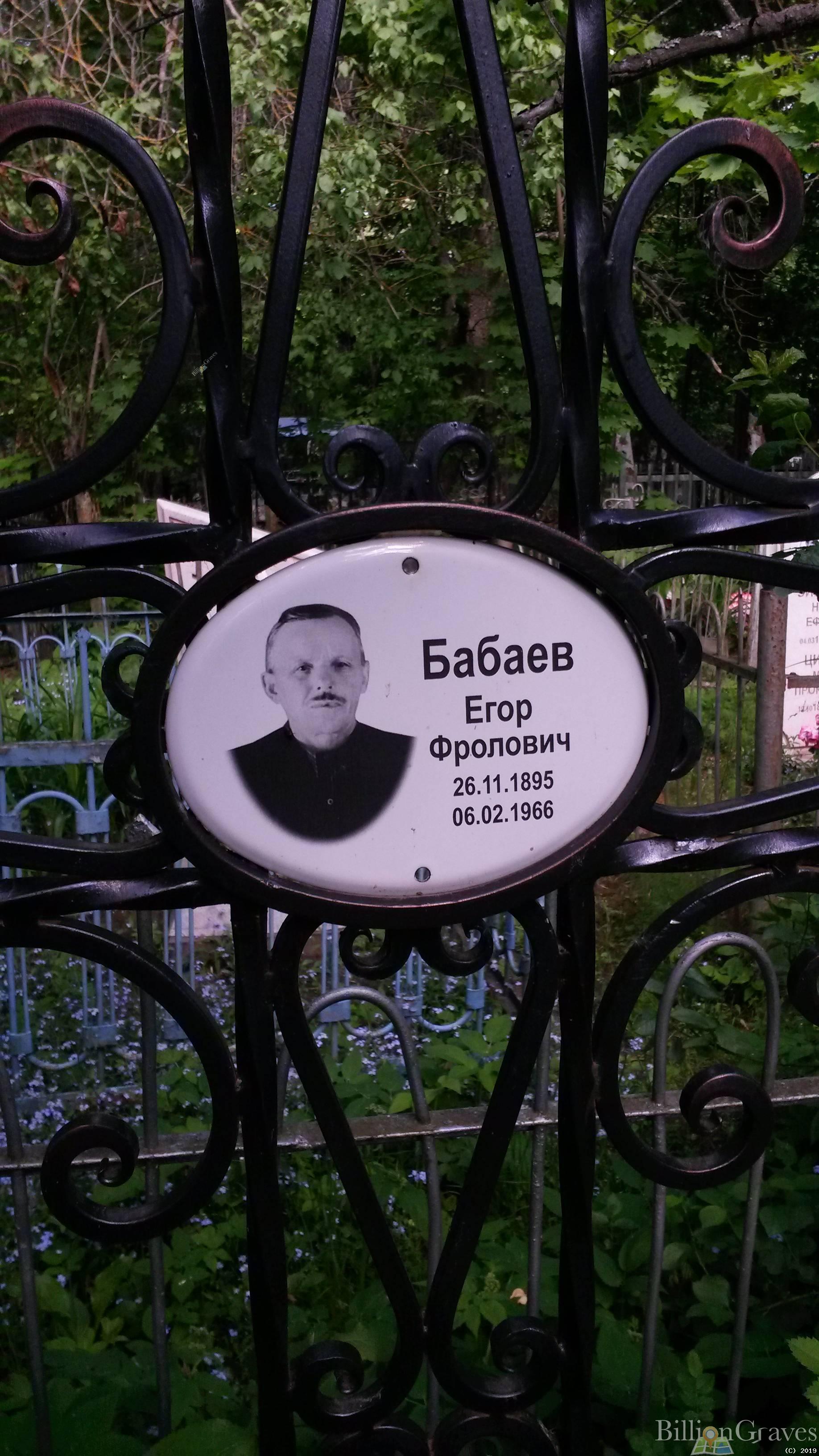 Бабаев Егор Фролович
