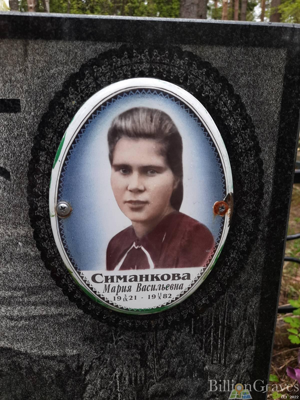 Симанкова Мария Васильевна
