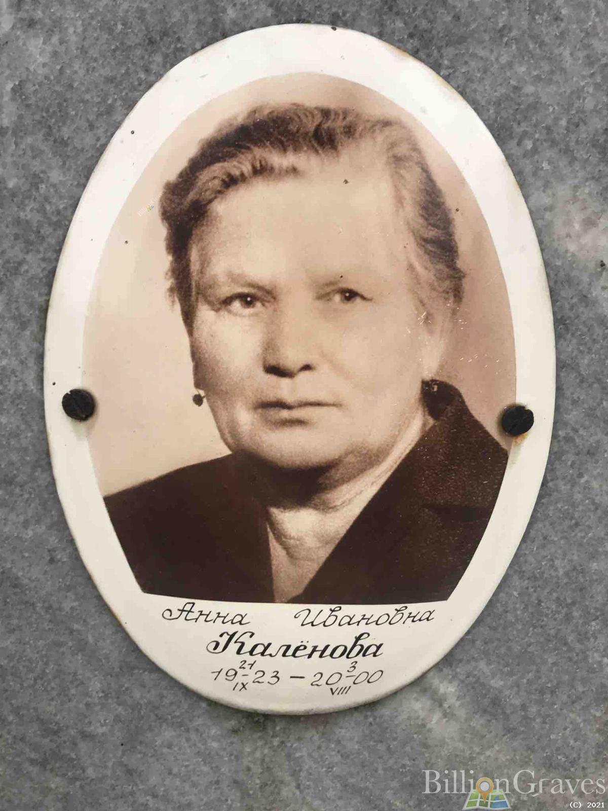 Калёнова Анна Ивановна