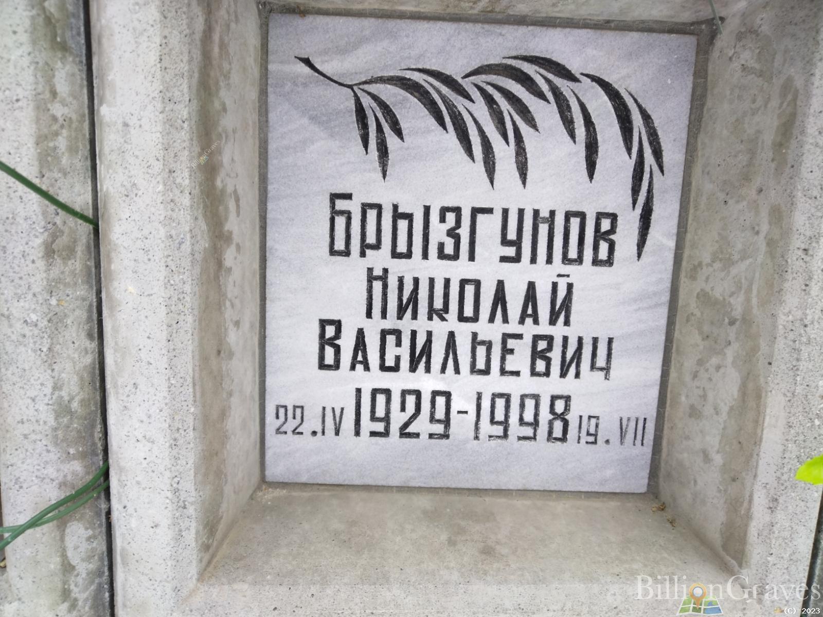 Брызгунов Николай Васильевич