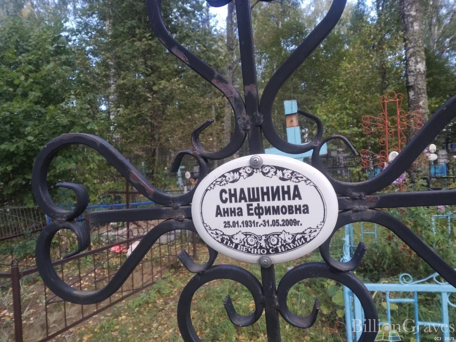 Снашнина Анна Ефимовна