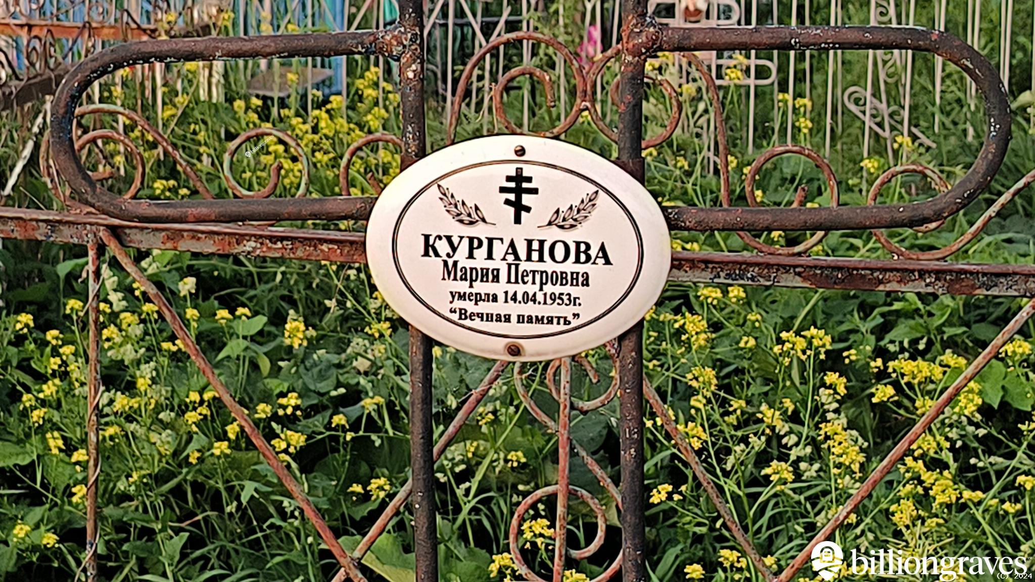 Курганова Мария Петровна