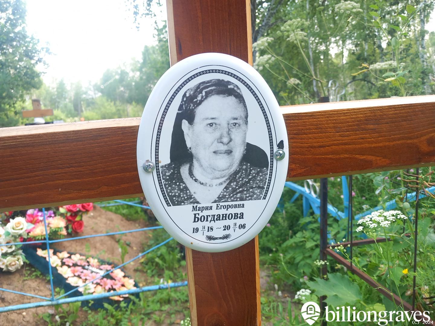 Богданова Мария Егоровна