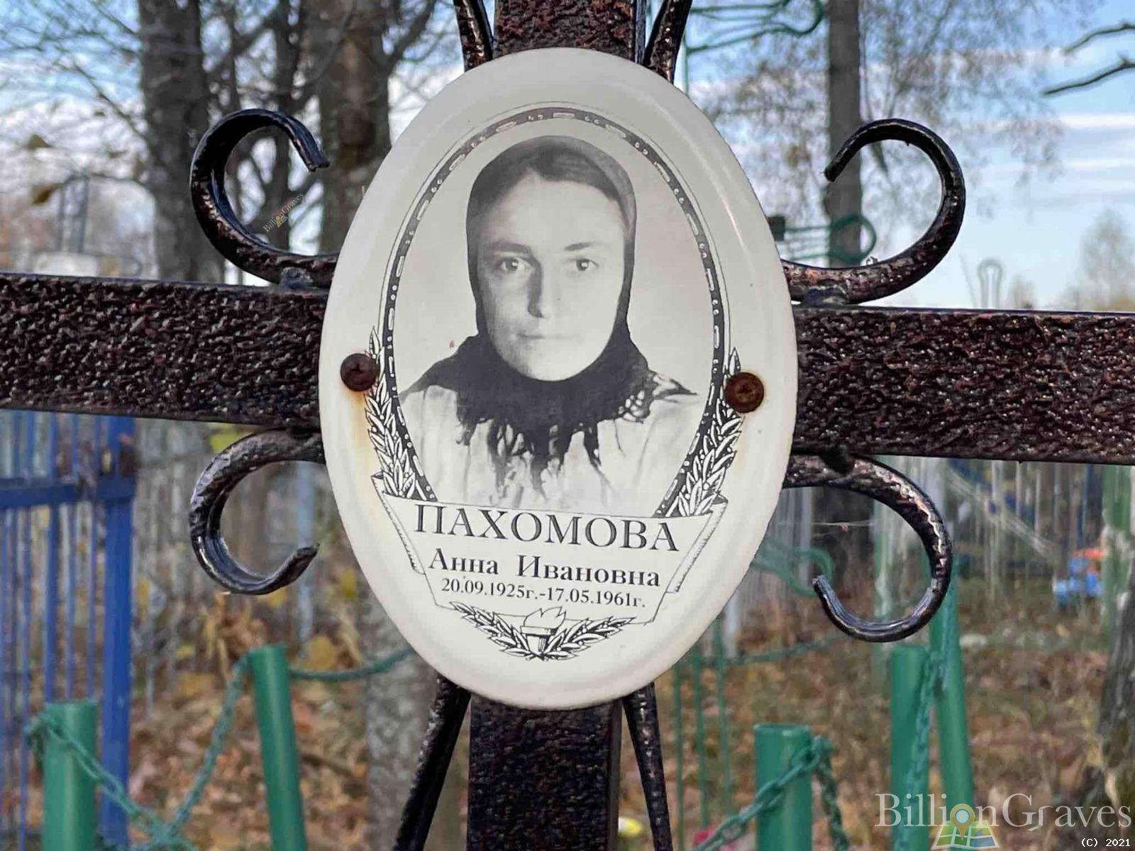 Пахомова Анна Ивановна