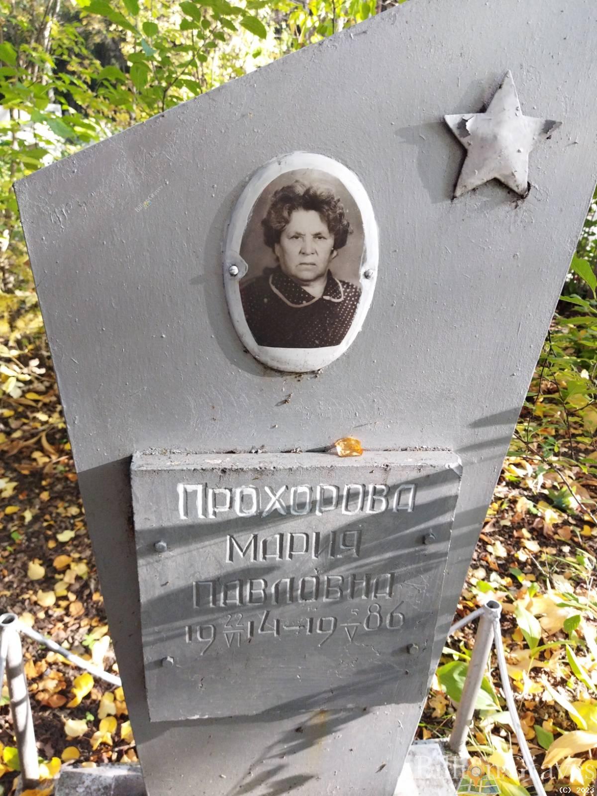 Прохорова Мария Павловна