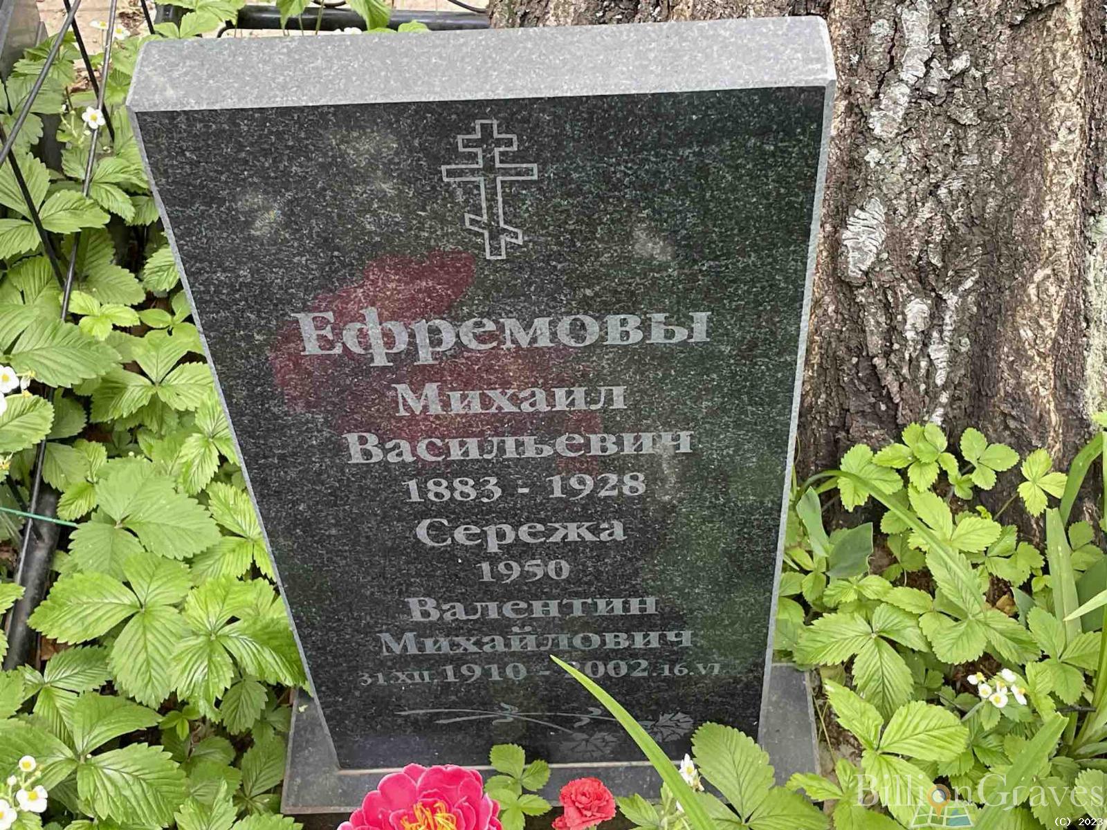 Ефремов Валентин Михайлович