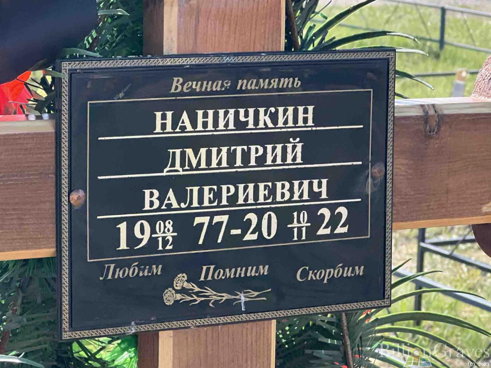 Наничкин Дмитрий Валерьевич