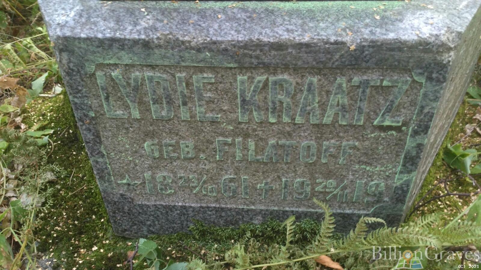 Kraatz (Filatoff) Lydie