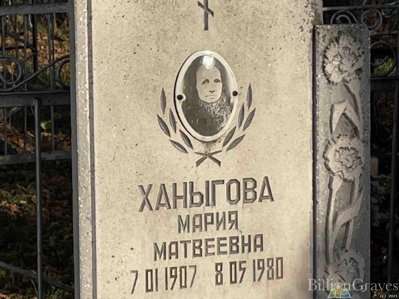 Ханыгова Мария Матвеевна