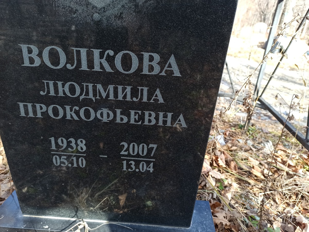 Волкова Людмила Прокофьевна
